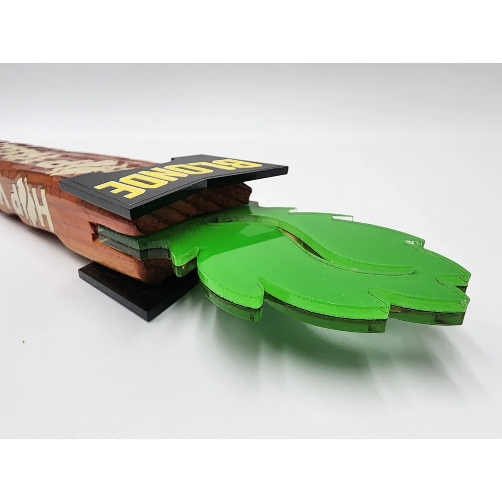 HOPTOBER FEST MARZEN‎ LAGER BEER BAR TAP HANDLE HOP VALLEY WOOD LOOK